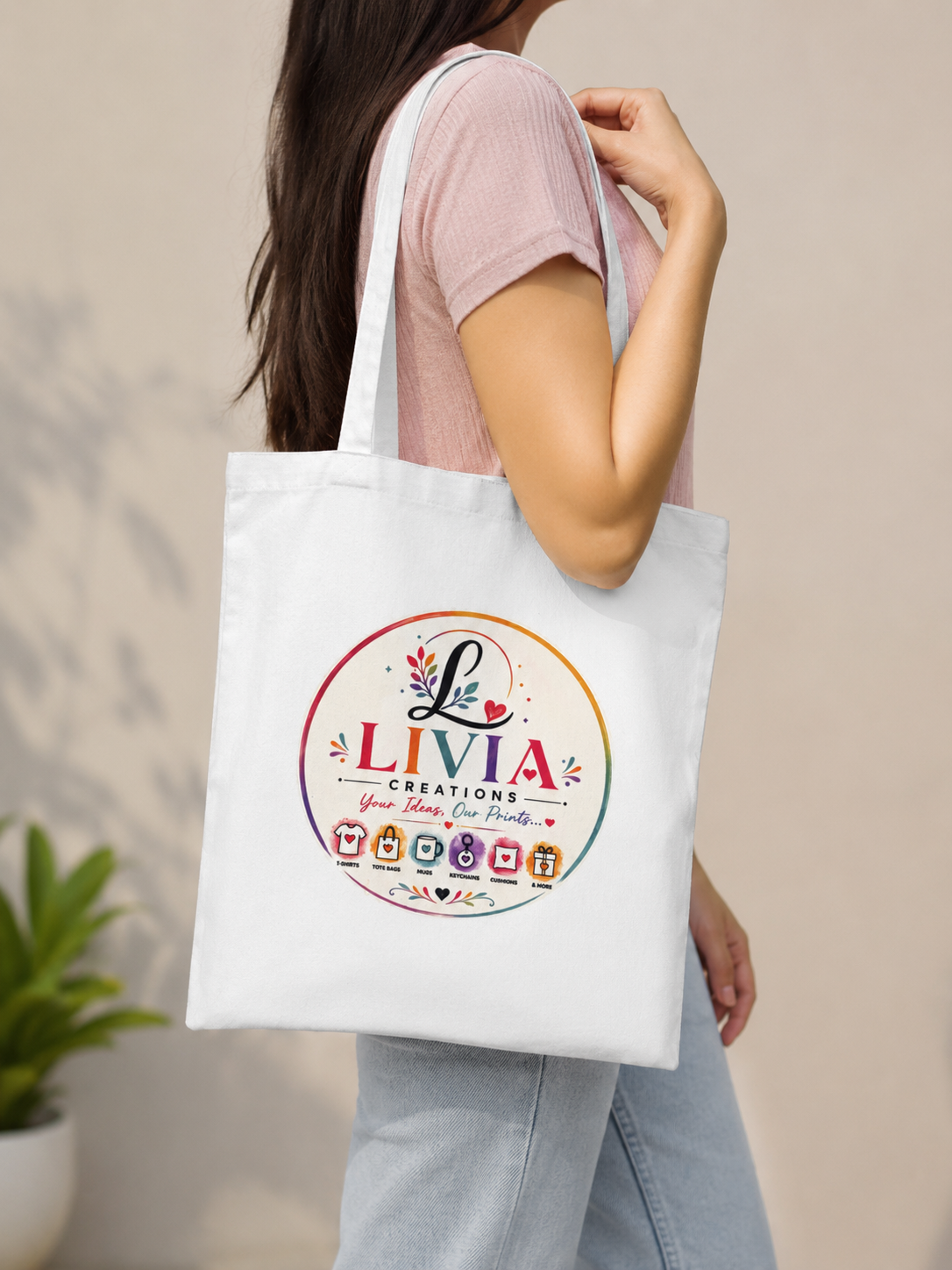 Livia Creations printed tote bag